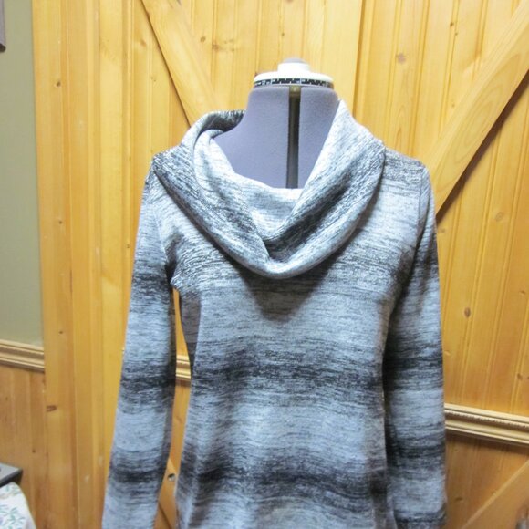 T for Talbots grays blended shades cowl neck sweater - Picture 1 of 4